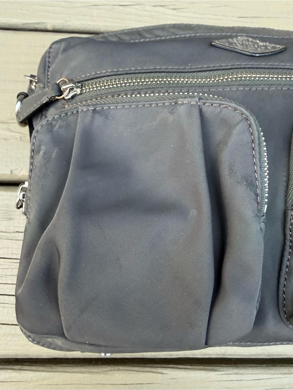 MZ Wallace Slate Gray Nylon Bag - no strap - Picture 5 of 15